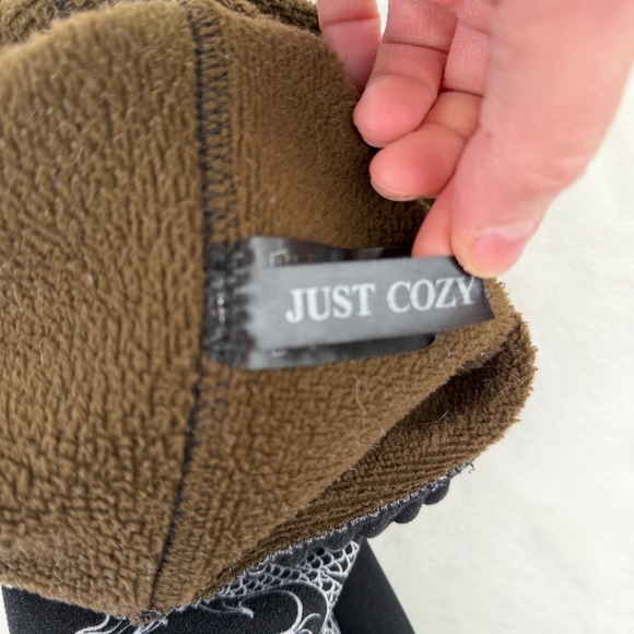 AE Just Cozy Dragon Print Fleece Lined Leggings Y2K Goth Grunge Womens Sz XS/S - Picture 4 of 8